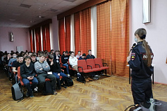 Сотрудники ОНК УВД по САО провели профилактическую лекцию в рамках акции «Сообщи, где торгуют смертью» 