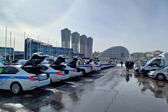 Руководство УВД по САО провело смотр автомобильной техники 