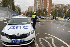 Госавтоинспекторы Северного округа города Москвы провели профилактическое мероприятие «Пешеходный переход»