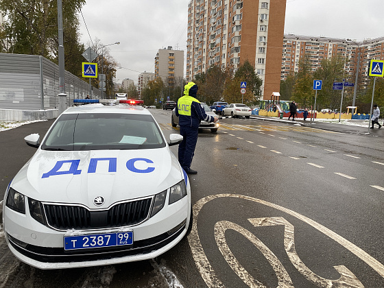 Госавтоинспекторы Северного округа города Москвы провели профилактическое мероприятие «Пешеходный переход»