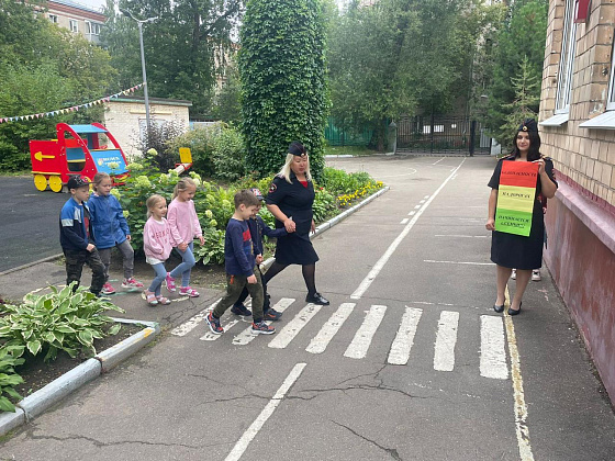 В Северном округе полицейские провели профилактическое мероприятие «Юный пешеход»
