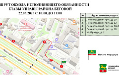 Обход исполняющего обязанности главы управы 22.03.2025