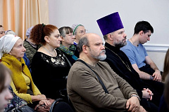 Полицейские севера столицы и член Общественного совета посетили лекцию в храме блаженной Матроны Московской в Дмитровском